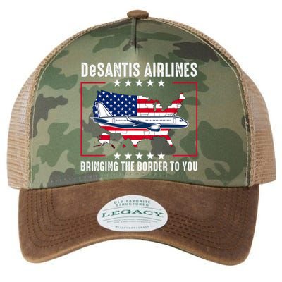 DeSantis Airlines American US Flag Legacy Tie Dye Trucker Hat