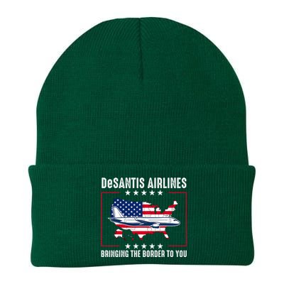 DeSantis Airlines American US Flag Knit Cap Winter Beanie