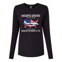 DeSantis Airlines American US Flag Womens Cotton Relaxed Long Sleeve T-Shirt