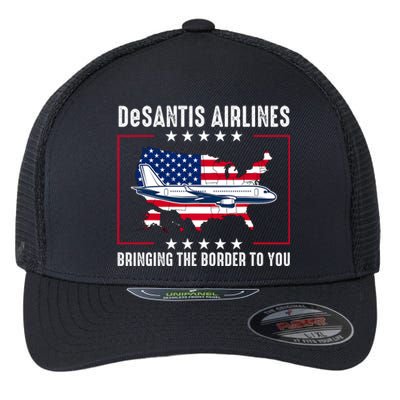 DeSantis Airlines American US Flag Flexfit Unipanel Trucker Cap