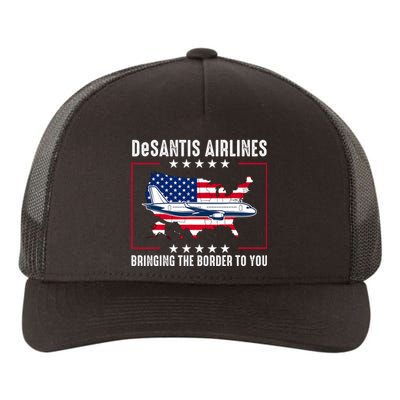 DeSantis Airlines American US Flag Yupoong Adult 5-Panel Trucker Hat