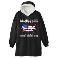 DeSantis Airlines American US Flag Hooded Wearable Blanket