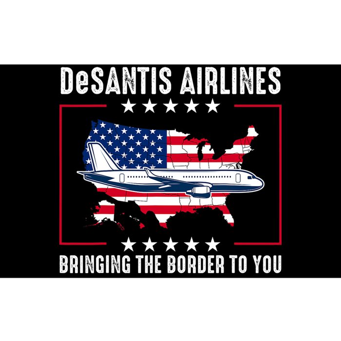 DeSantis Airlines American US Flag Bumper Sticker