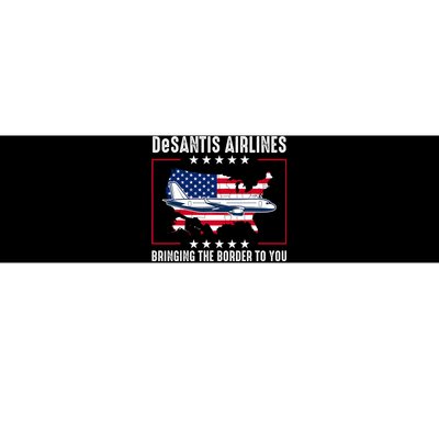 DeSantis Airlines American US Flag Bumper Sticker