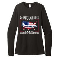 DeSantis Airlines American US Flag Womens CVC Long Sleeve Shirt