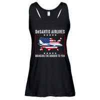 DeSantis Airlines American US Flag Ladies Essential Flowy Tank