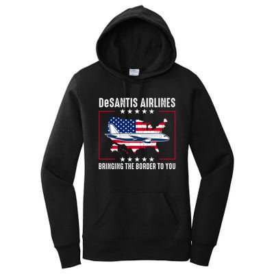 DeSantis Airlines American US Flag Women's Pullover Hoodie