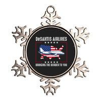 DeSantis Airlines American US Flag Metallic Star Ornament