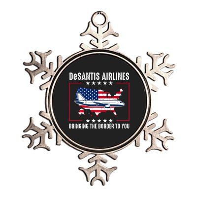 DeSantis Airlines American US Flag Metallic Star Ornament