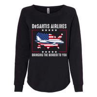 DeSantis Airlines American US Flag Womens California Wash Sweatshirt