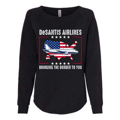 DeSantis Airlines American US Flag Womens California Wash Sweatshirt