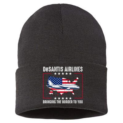 DeSantis Airlines American US Flag Sustainable Knit Beanie