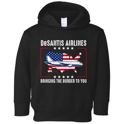 DeSantis Airlines American US Flag Toddler Hoodie