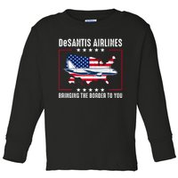 DeSantis Airlines American US Flag Toddler Long Sleeve Shirt