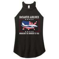 DeSantis Airlines American US Flag Women's Perfect Tri Rocker Tank