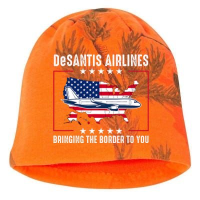 DeSantis Airlines American US Flag Kati - Camo Knit Beanie