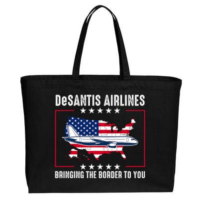 DeSantis Airlines American US Flag Cotton Canvas Jumbo Tote