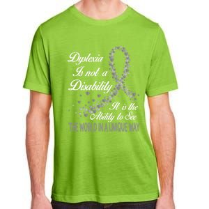 Dyslexia Awareness Ability See World Unique Not Disability Meaningful Gift Adult ChromaSoft Performance T-Shirt