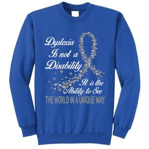 Dyslexia Awareness Ability See World Unique Not Disability Meaningful Gift Sweatshirt