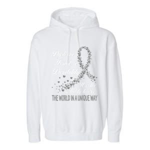 Dyslexia Awareness Ability See World Unique Not Disability Meaningful Gift Garment-Dyed Fleece Hoodie