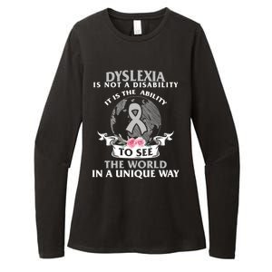 Dyslexia Awareness Ability See World Unique Not Disability Gift Womens CVC Long Sleeve Shirt