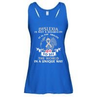 Dyslexia Awareness Ability See World Unique Not Disability Gift Ladies Essential Flowy Tank