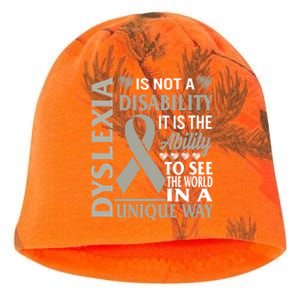 Dyslexia Awareness Ability See World Unique Not Disability Gift Kati - Camo Knit Beanie