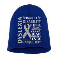 Dyslexia Awareness Ability See World Unique Not Disability Gift Short Acrylic Beanie