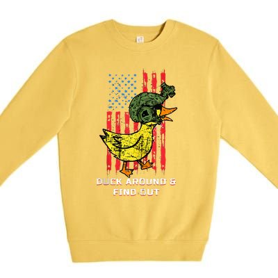 Duck Around And Find Out Premium Crewneck Sweatshirt