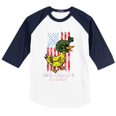 Duck Around And Find Out Baseball Sleeve Shirt