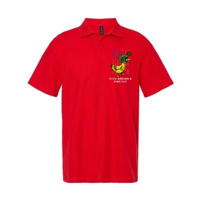 Duck Around And Find Out Softstyle Adult Sport Polo