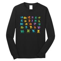 Dinosaurs Alphabet ABC Dino Identification Long Sleeve Shirt