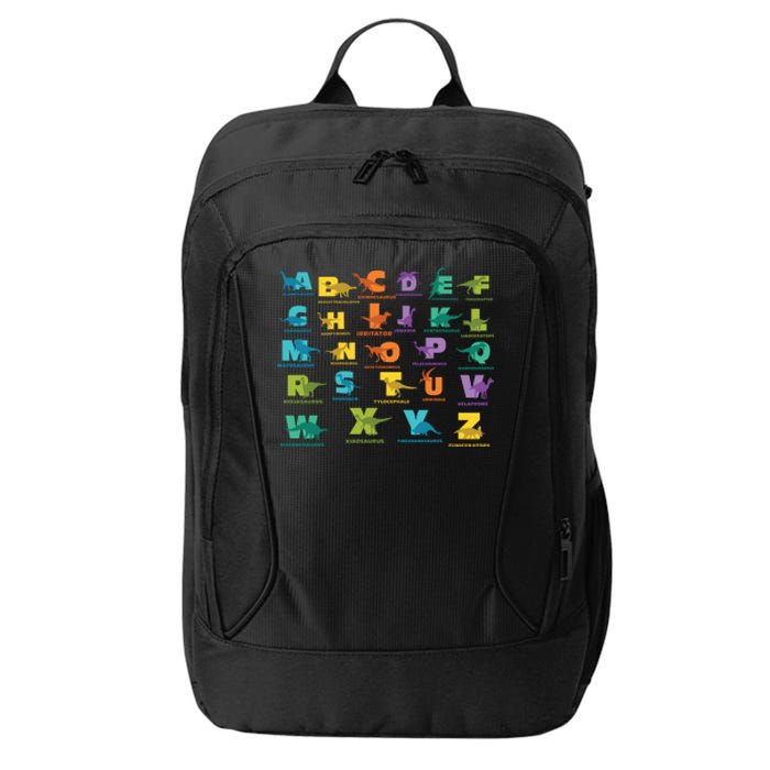 Dinosaurs Alphabet ABC Dino Identification City Backpack