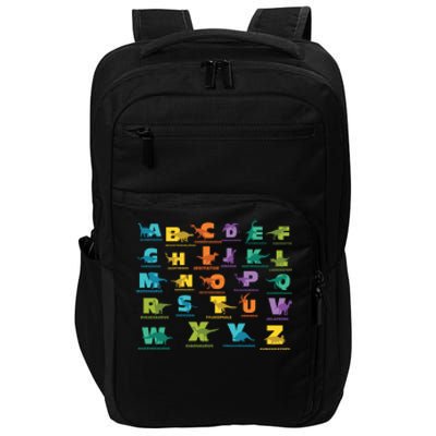 Dinosaurs Alphabet ABC Dino Identification Impact Tech Backpack