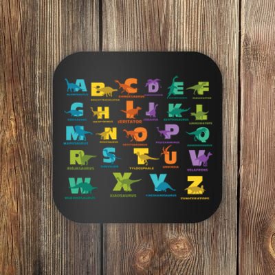 Dinosaurs Alphabet ABC Dino Identification Coaster