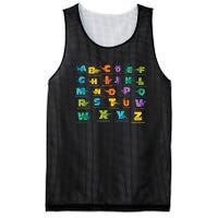 Dinosaurs Alphabet ABC Dino Identification Mesh Reversible Basketball Jersey Tank