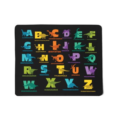 Dinosaurs Alphabet ABC Dino Identification Mousepad