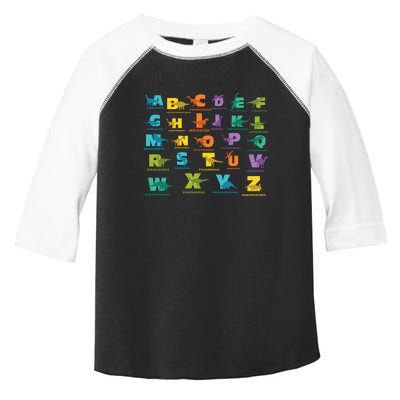 Dinosaurs Alphabet ABC Dino Identification Toddler Fine Jersey T-Shirt