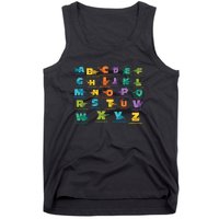 Dinosaurs Alphabet ABC Dino Identification Tank Top