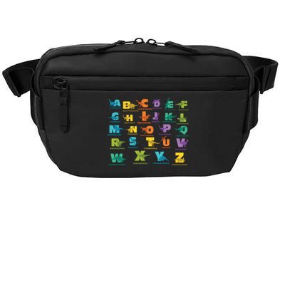 Dinosaurs Alphabet ABC Dino Identification Crossbody Pack