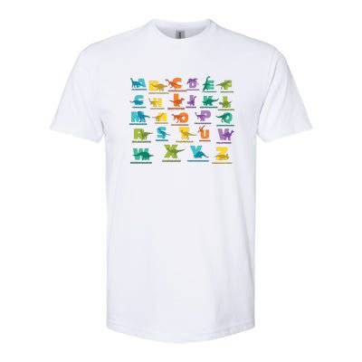 Dinosaurs Alphabet ABC Dino Identification Softstyle CVC T-Shirt