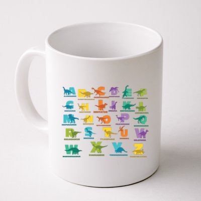 Dinosaurs Alphabet ABC Dino Identification Coffee Mug