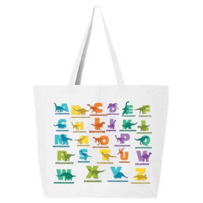 Dinosaurs Alphabet ABC Dino Identification 25L Jumbo Tote