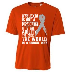 Dyslexia Awareness Ability See World Unique Not Disability Gift Cooling Performance Crew T-Shirt