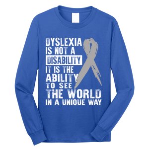 Dyslexia Awareness Ability See World Unique Not Disability Gift Long Sleeve Shirt