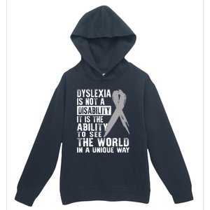 Dyslexia Awareness Ability See World Unique Not Disability Gift Urban Pullover Hoodie