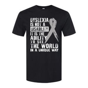 Dyslexia Awareness Ability See World Unique Not Disability Gift Softstyle CVC T-Shirt