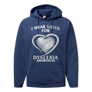 Dyslexia Awareness Ability See World Unique Not Disability Gift Performance Fleece Hoodie