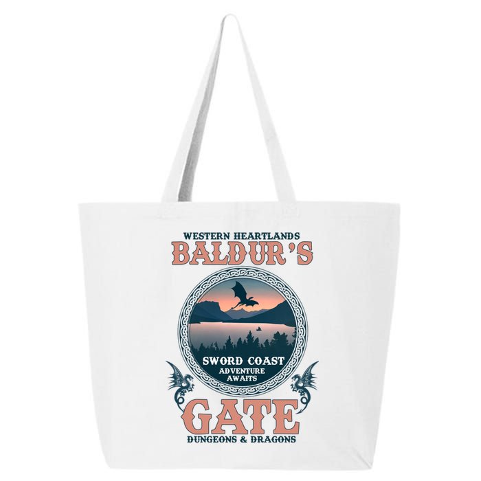 Dnd Adventure Awaits At Baldurs Gate 25L Jumbo Tote