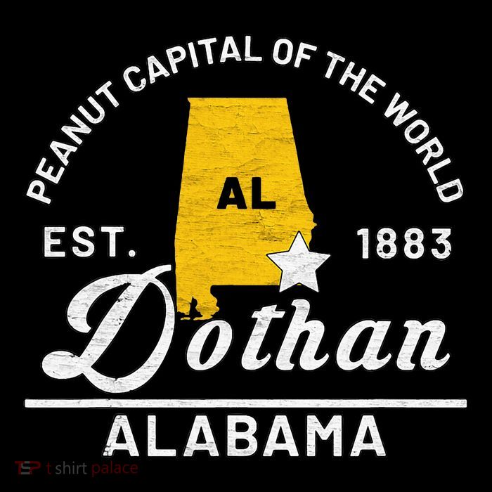 Dothan Alabama Al Vintage Peanut Capital Of The World Gift T-Shirt